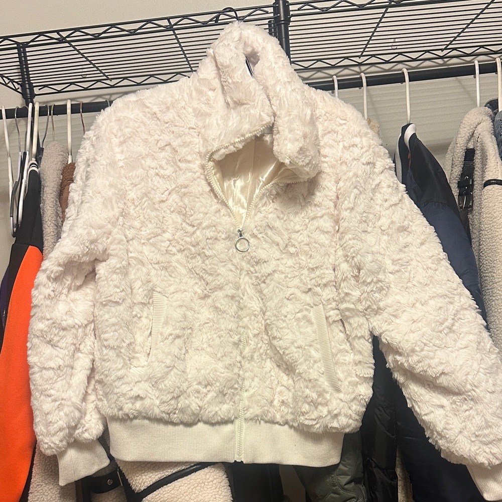 Urban Republic Off-White Teddy Jacket